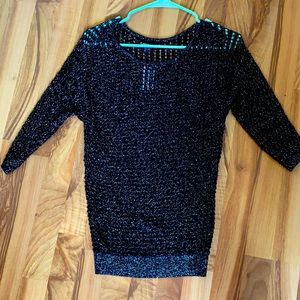 Glitter 3/4 length dress shirt